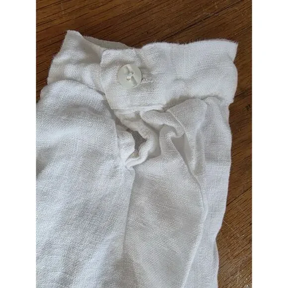 Enza Costa X REVOLVE Linen Maxi Shirt Dress in White Large A001826